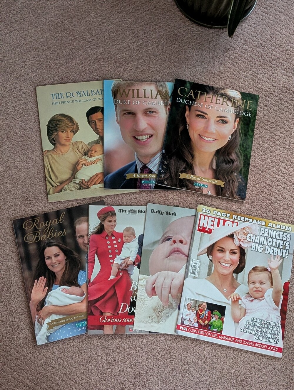 Vintage Royal Family Collectible Magazine & Book Lot  Of 7 Pitkin & Hello Canada